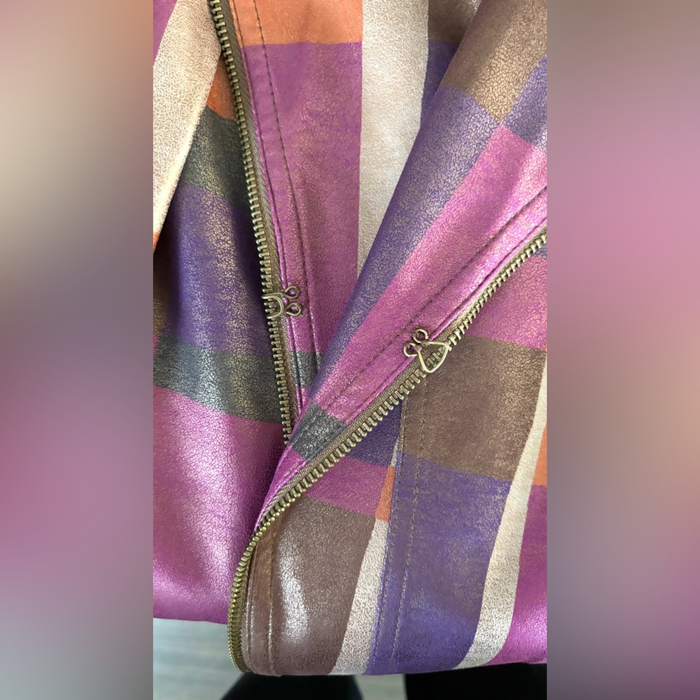 Joseph Ribkoff Multicolor Plaid Jacket - Picture 6 of 15